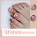 White Glitter Short Square Toe Fake Press On Toenails | Glossy Acrylic False Toenails for Women - 24pcs - Buy Online on SooperMarket.com