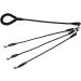 Techson 3 in 1 Dog Leashes with Padded Handle Durable Detachable Long Nylon Rope Lead for Double Triple Multiple Pet Puppy - Buy Online on SooperMarket.com
