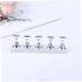 Healeved 2 Sets Nail Art Accessories Crystals for Nails Nail Polish Tips Stand Tool Stand Nail Practice Stand Nail Tips Holder Fake Nail Holder Nail Art Tip Display Base Frame Magnet 2.5*1cm Silver - Buy Online on SooperMarket.com