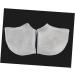 minkissy 3 Pairs Heel Soreness Relief Cushion Sleeves Shoe Inserts Silica Protective Sleeve Pedicure Heel Crack Men and Women White Soft - Buy Online on SooperMarket.com