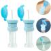 Kisangel 2pcs Spill-Proof Water Bottle Caps with Straw for Kids - Sky Blue | Portable Twist Cover Sippy Cap for Juice and Soda - Buy Online on SooperMarket.com