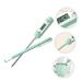 Unomor Stainless Steel Thermometer Set - 2pcs LED Water & Baby Food Thermometer for Feeding Bottles - Green 18.5x3cm - Buy Online on SooperMarket.com
