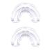 Luliyldj 2er-pack tooth rails transparent bite box sports mouth conservation box martial arts football hockey taekwondo baseball handball rugby teeth