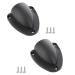 Aifeier ET Nylon Marine Clam Shell Vent Wire Cable Hose Vent Cover Boat Transducer Wiring Cover Clamshell Vent with Mounting Screws for Boat Yacht, Black, 2.5 x 2.28 inch, 2 Pack 2.5x2.28 INCH BLACK