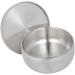 Angoily 3-Pack Razor Shell for Men - Premium Shaving Foam Cup & Soap Box | Steel Lid Silver Design - 11x11x6.5cm - Buy Online on SooperMarket.com
