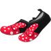 Kawaii Red Bow Polka Dot Water Shoes for Boys and Girls | Quick Dry Non-Slip Aqua Socks for Beach Swim | Size 11-12 - Buy Online on SooperMarket.com