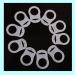 SouiWuzi 10pcs Ring Button Pacifier Adapter | White Silicone Baby Dummy Holder & Clip | International Shipping Available - Buy Online on SooperMarket.com