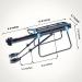 ZTZ Rear Bike Rack - 110 lbs Capacity, Quick Release, Easy to Install | Black - Buy Online on SooperMarket.com