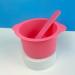 2 parts/set of silicone wax Warmer liner liner wax bowl for wax warmer again use wax melteus warmer wax pot replacement non-stick wax lining lining with wax spatula sticks pink