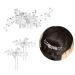Bride wedding hair comb 3 pieces of foils pearl hair clip crystal vine silver rhinest hairy needles bride flower headdress for hair accessories girls wedding
