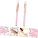 PLAFOPE 2pcs Nose Brush Beauty Eye Fluff Eyeshadow Brush Makeup Eyeshadow Pink Artificial Fiber Wool - Buy Online on SooperMarket.com