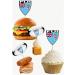 Fiji Flag Rugby Ball Food & Cupcake Picks Toppers Party Decorations (14 Pack) - Buy Online on SooperMarket.com
