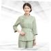 FOMIYES 1 Set Spa Robe Hairdressing Tunic Spa Gown Salon Smock Salon Uniforms Women Barber Shop Apron Spa Work Uniforms for Women Hair Salon Cape Spa Kit Spa Cloth Kimono Hair Dye L Green - Buy Online on SooperMarket.com