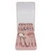 Huairdum Makeup Brush Set with Mirror LED Makeup Brush Box with Mirror for Home for Travel