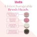 Blushly Facial Cleansing Brush - 360 Degree Exfoliating Facial Brush - Skin Care Routine Essential for Deep Cleaning - Pink - Buy Online on SooperMarket.com