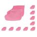 10 Set of Professional Paraffin Wax Therapy Terry Cloth Booties for Feet Spa Pedicure 10 Set of (Pink)