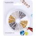 PandaHall Tube Crimp Beads 3000 Pcs Brass Spacer Beads for Jewelry Making - Golden/Silver/Platinum - 1.5mm, 2mm, 2.5mm - Buy Online on SooperMarket.com