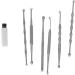 Stainless Steel Ear Wax Remover Kit - Portable Ear Cleaning Tool for Home & Travel (Silver) - Buy Online on SooperMarket.com