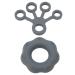 Hand Grip Strengthener Silicone Finger Exerciser for Weak Hands Lightweight and Skinfriendly (Dark Grey)