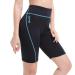 GoldFin Women Neoprene Shorts, 2mm Wetsuit Pants Keep Warm for Water Aerobics Surfing Diving Swimming Boating 1.Women Shorts -Blue Stripe 3X-Large