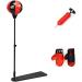 Costzon Punching Bag with Stand - Height Adjustable Reflex Bag with Boxing Gloves, Hand Pump - Freestanding Boxing Set for Adults, Teens, and Kids - Speed Training, Fitness, Stress Relief, Exercise - Buy Online on SooperMarket.com