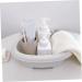 1 Set wash basin Clothes Hand Wash Board laundry bucket washing up basin underwear child pan Grey 30x29cm - Buy Online on SooperMarket.com