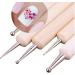 TOSSPER 5pcs 2-Way Wooden Dotting Pen Set | Marbleizing Tool & Nail Art Dotting Kit for Creative Designs - International Shipping Available - Buy Online on SooperMarket.com