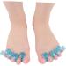 Silicone Gel Shoe Separator Pair for Valgus Adjuster & Lengthening - Blue Orthotic Shoe Padding for Comfort and Support - Buy Online on SooperMarket.com