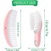 LNQ LUNIQI Baby Brush and Comb Set Soft Bristle Baby Brush Massage Scalp Brush for Newborn Cradle Cap Scalp Cleaning Care (Pink) - Buy Online on SooperMarket.com