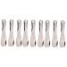STAHAD 9 Pcs Makeup Gadgets Metal Spatula Skin Care Tools Mini Makeup Spoon Eye Massage Tool Face Mask Spatula Scraper Cosmetic Set Eye Spoon Cream Spoon Zinc Cream Spoon Silver Eyes 6X1.3cmx3pcs Silverx3pcs
