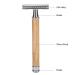 Men's Double-Sided Blade Head Shaver - Portable Silver Razor for Face & Body Care | International Shipping Available - Buy Online on SooperMarket.com