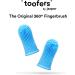 Jasper 360 Finger Toothbrush Kit for Pets - Full Surround Bristles, Dental Care for Puppies, Cats - Blue 2-Pack - Buy Online on SooperMarket.com
