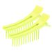 Hair Styling Clips  2pcs Hair Partition Clip with Non-slip Matte Handle  ABS Splint Hair Clips  Distribute Slices for Shading  Trimming and Styling(Fluorescent Green) Fluorescent Color