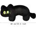 OUKEYI Cat Pillow Plush Black Cat Plush Toy Soft Plush Doll Kawaii Black Cat Stuffed Animals for Kids Birthday Girlfriend Valentines (15.7"/40cm) - Buy Online on SooperMarket.com