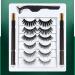Prakti Magnetic Eyeliner and Eyelashes Kit 3D Magnetic Eyelashes Kit with 6 Pairs Reusable Eyelashes Tweezers and Eyeliner 02 - Buy Online on SooperMarket.com
