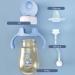 POTATO Toddler Sippy Cup with Straw | Spill-Proof Handle | PPSU Learner Cup for Boys | 6oz Blue Water Bottle for Baby (6 Months+) | 2 Spout Options - Buy Online on SooperMarket.com