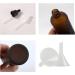 Zeoabsy 6-Pack 20ml Frosted Brown Glass Pipette Bottles - Ideal for Essential Oils & Aromatherapy Secure White Lock Ring - Buy Online on SooperMarket.com