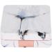 Portable Marble Mirror & Contact Lens Container Set | Square Design with Lens Cleaner Tweezer & Rose Gold Accents - Buy Online on SooperMarket.com