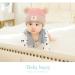 Clysburtuony Newborn Handmade Knitted Crochet Cap - Pink&Gray - 0-3 Months - Buy Online on SooperMarket.com