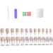 French Tip Press on Nail Long White Rhinestones Stick on Nail False Fake Nails Fake Nail with Glue for Women Girl Nail Art - Buy Online on SooperMarket.com