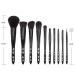 10-Piece Porous Makeup Brush Set | Black Barreled Eye Makeup Tools - DFHBFG - Buy Online on SooperMarket.com