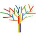 PAXCOO 100 Pcs 6 Colored Jumbo Wood Craft Sticks - DIY Arts and Crafts Supplies - Buy Online on SooperMarket.com
