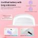Rechargeable Cordless 66w UV Led Nail Lamp for Gel Polish - 5 Timer Settings, LCD Display - White - Buy Online on SooperMarket.com