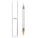 Onwon Dual-Ended Nail Rhinestone Picker Wax Tip Pencil Pick Up Applicator Dual Tips Dotting Pen Beads Gems Crystals Studs Picker with Acrylic Handle Manicure Nail Art Tool (Clear)