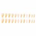 MISUD 24pcs Long Coffin Press on Nails - Bling Gold Glitter & Elegant Nude Pink Gel False Nails with Design - Buy Online on SooperMarket.com