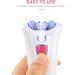Lanmeri Smooth Glide Epilator for Women - Electric Hair Removal Device with LED - For Face, Body, Arms, Legs, Underarms, Bikini Area - Pink - Buy Online on SooperMarket.com