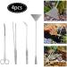 miuse Aquarium Scissor Tweezers Spatula Tool - 4 in 1 Stainless Steel Aquatic Plants Aquascaping Tools Set for Fish Starter Kits & Aquariums Tank - Buy Online on SooperMarket.com