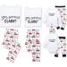 IFFEI Christmas Pyjamas Matching Family Pajamas Set - Letter Print Tops and Plaid Pants for Women Men Kids Baby Pet - White/Letter - Buy Online on SooperMarket.com