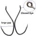 Big River Catfish Hooks: 40pcs Black Nickel 8/0 High Carbon Steel Fishing Hook Set - Buy Online on SooperMarket.com