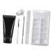 minkissy 3 Sets Nail Extension Glue Set Nail Extension Gel Kit Nail Lengthen Kit Nail Enhancement Trial Kit Gel Extension Nail Kit Nail Extension Kit Nail Tips Gel Plastic Manicure Builder